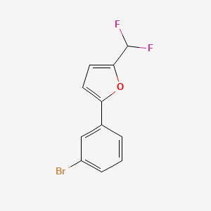 2-(3-Bromophenyl)-5-(difluoromethyl)furan