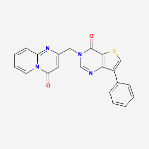 2-[(4-oxo-7-phenylthieno[3,2-d]pyrimidin-3(4H)-yl)methyl]-4H-pyrido[1,2-a]pyrimidin-4-one