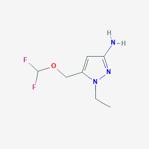5-[(difluoromethoxy)methyl]-1-ethyl-1H-pyrazol-3-amine