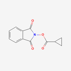 molecular formula C12H9NO4 B2560397 1,3-Dioxoisoindolin-2-YL cyclopropanecarboxylate CAS No. 1392277-06-3