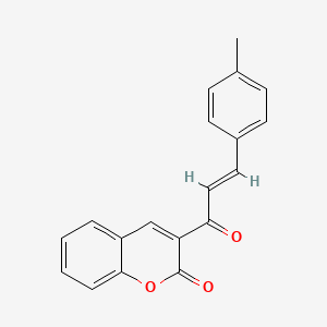 molecular formula C19H14O3 B2560401 3-[(2E)-3-(4-methylphenyl)prop-2-enoyl]-2H-chromen-2-one CAS No. 811449-38-4
