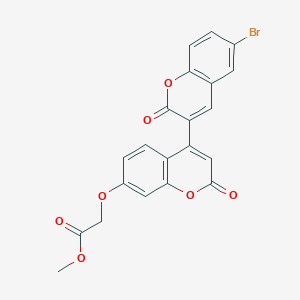 Methyl 2-[4-(6-bromo-2-oxochromen-3-yl)-2-oxochromen-7-yloxy]acetate