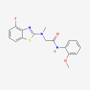 2-((4-fluorobenzo[d]thiazol-2-yl)(methyl)amino)-N-(2-methoxyphenyl)acetamide