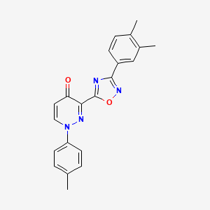 3-[3-(3,4-dimethylphenyl)-1,2,4-oxadiazol-5-yl]-1-(4-methylphenyl)pyridazin-4(1H)-one