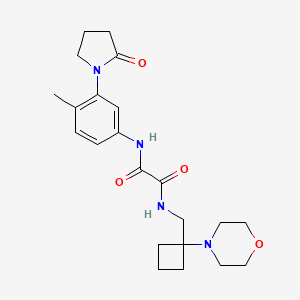 N'-[4-Methyl-3-(2-oxopyrrolidin-1-yl)phenyl]-N-[(1-morpholin-4-ylcyclobutyl)methyl]oxamide