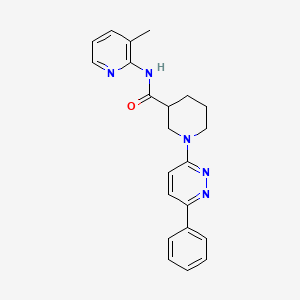 molecular formula C22H23N5O B2560470 N-(3-methylpyridin-2-yl)-1-(6-phenylpyridazin-3-yl)piperidine-3-carboxamide CAS No. 1105212-68-7