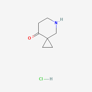 molecular formula C7H12ClNO B2560490 5-Azaspiro[2.5]octan-8-one hydrochloride CAS No. 1368365-00-7; 1780166-60-0