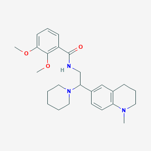 2,3-dimethoxy-N-(2-(1-methyl-1,2,3,4-tetrahydroquinolin-6-yl)-2-(piperidin-1-yl)ethyl)benzamide