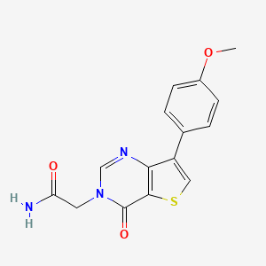2-(7-(4-methoxyphenyl)-4-oxothieno[3,2-d]pyrimidin-3(4H)-yl)acetamide