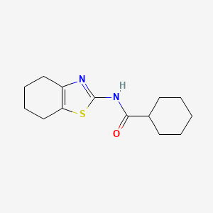 N-(4,5,6,7-tetrahydro-1,3-benzothiazol-2-yl)cyclohexanecarboxamide