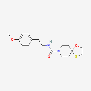 N-(4-methoxyphenethyl)-1-oxa-4-thia-8-azaspiro[4.5]decane-8-carboxamide