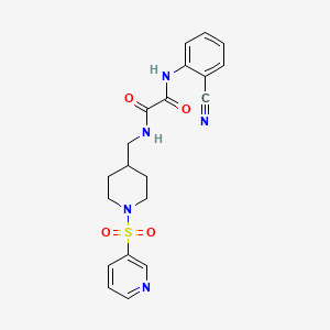 N1-(2-cyanophenyl)-N2-((1-(pyridin-3-ylsulfonyl)piperidin-4-yl)methyl)oxalamide