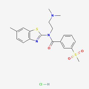 N-(2-(dimethylamino)ethyl)-N-(6-methylbenzo[d]thiazol-2-yl)-3-(methylsulfonyl)benzamide hydrochloride