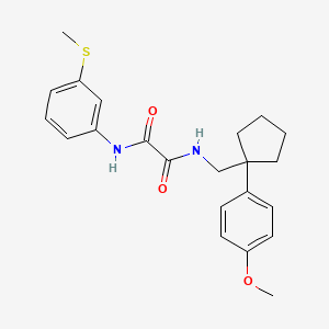 N1-((1-(4-methoxyphenyl)cyclopentyl)methyl)-N2-(3-(methylthio)phenyl)oxalamide