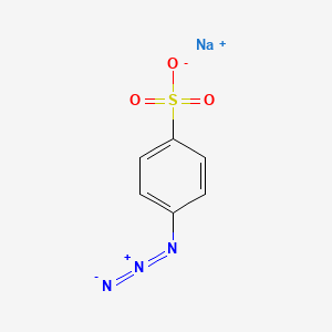 molecular formula C6H4N3NaO3S B2560541 Sodium;4-azidobenzenesulfonate CAS No. 115029-02-2