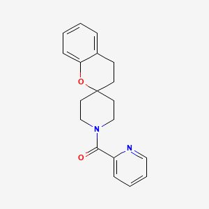 molecular formula C19H20N2O2 B2560576 Pyridin-2-yl(spiro[chroman-2,4'-piperidin]-1'-yl)methanone CAS No. 1421507-53-0