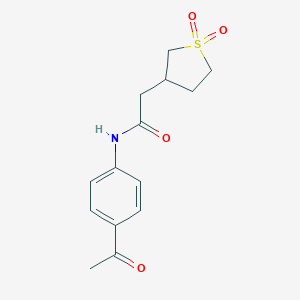 molecular formula C14H17NO4S B256058 MFCD03622710 