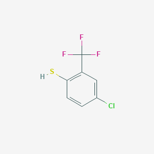 molecular formula C7H4ClF3S B2560604 4-Chloro-2-(trifluoromethyl)benzenethiol CAS No. 18904-34-2