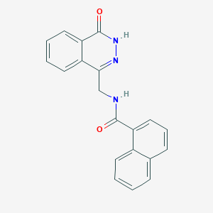 molecular formula C20H15N3O2 B2560609 N-[(4-oxo-3,4-dihydrophthalazin-1-yl)methyl]naphthalene-1-carboxamide CAS No. 899745-46-1
