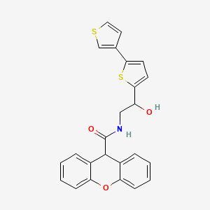 molecular formula C24H19NO3S2 B2560659 N-(2-([2,3'-bithiophen]-5-yl)-2-hydroxyethyl)-9H-xanthene-9-carboxamide CAS No. 2177450-08-5