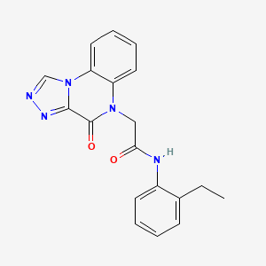 molecular formula C19H17N5O2 B2560705 N-(2-ethylphenyl)-2-(4-oxo-[1,2,4]triazolo[4,3-a]quinoxalin-5(4H)-yl)acetamide CAS No. 1359319-51-9