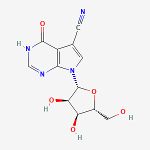 molecular formula C12H12N4O5 B2560732 Jaspamycin 