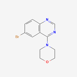 molecular formula C12H12BrN3O B2560776 4-(6-Bromoquinazolin-4-yl)morpholine CAS No. 307538-52-9