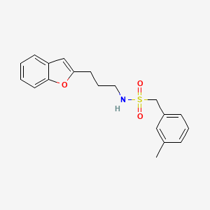 N-(3-(benzofuran-2-yl)propyl)-1-(m-tolyl)methanesulfonamide