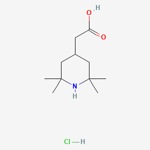 (2,2,6,6-Tetramethyl-4-piperidinyl)acetic acid hydrochloride