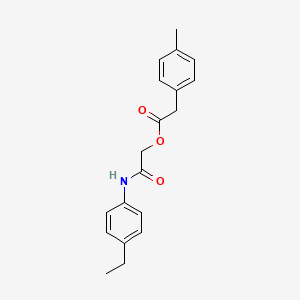 molecular formula C19H21NO3 B2560863 [(4-ETHYLPHENYL)CARBAMOYL]METHYL 2-(4-METHYLPHENYL)ACETATE CAS No. 1797928-07-4