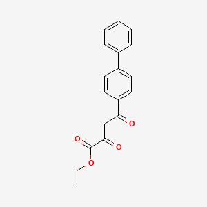 molecular formula C18H16O4 B2560902 ethyl 4-{[1,1'-biphenyl]-4-yl}-2,4-dioxobutanoate CAS No. 41350-17-8