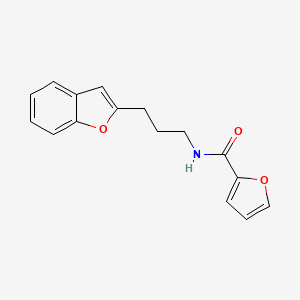 molecular formula C16H15NO3 B2560904 N-[3-(1-benzofuran-2-yl)propyl]furan-2-carboxamide CAS No. 2034280-46-9