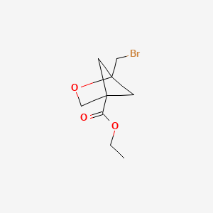 molecular formula C9H13BrO3 B2560908 Ethyl 1-(bromomethyl)-2-oxabicyclo[2.1.1]hexane-4-carboxylate CAS No. 2253630-96-3