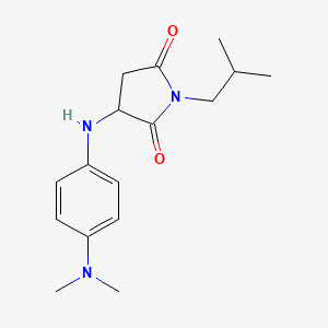 3-((4-(Dimethylamino)phenyl)amino)-1-isobutylpyrrolidine-2,5-dione