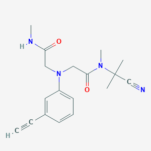 N-(1-cyano-1-methylethyl)-2-[(3-ethynylphenyl)[(methylcarbamoyl)methyl]amino]-N-methylacetamide