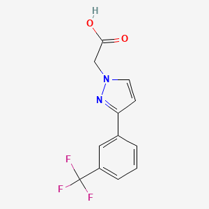 3-[3-(Trifluoromethyl)phenyl]-1H-pyrazol-1-ylacetic acid