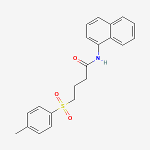molecular formula C21H21NO3S B2561090 N-(naphthalen-1-yl)-4-tosylbutanamide CAS No. 941878-57-5