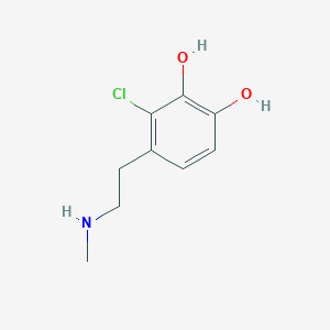 molecular formula C9H12ClNO2 B025611 3-Chloro-4-[2-(methylamino)ethyl]benzene-1,2-diol CAS No. 102851-71-8