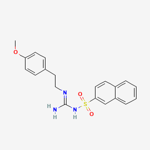 N-(N-(4-methoxyphenethyl)carbamimidoyl)naphthalene-2-sulfonamide
