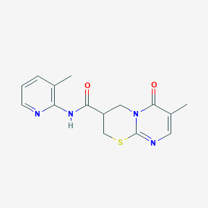7-methyl-N-(3-methylpyridin-2-yl)-6-oxo-2,3,4,6-tetrahydropyrimido[2,1-b][1,3]thiazine-3-carboxamide