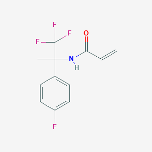 N-[1,1,1-Trifluoro-2-(4-fluorophenyl)propan-2-yl]prop-2-enamide