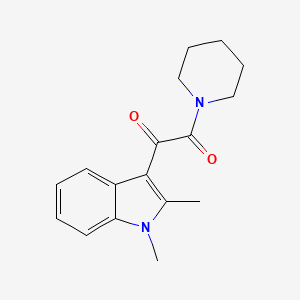 molecular formula C17H20N2O2 B2561150 1-(1,2-dimethyl-1H-indol-3-yl)-2-(piperidin-1-yl)ethane-1,2-dione CAS No. 862813-95-4