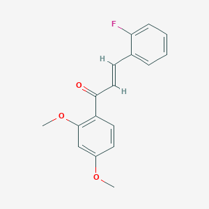 (2E)-1-(2,4-dimethoxyphenyl)-3-(2-fluorophenyl)prop-2-en-1-one