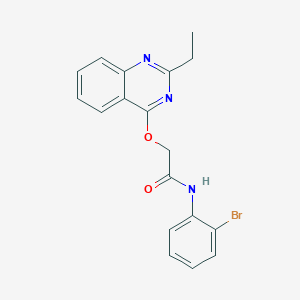 molecular formula C18H16BrN3O2 B2561305 N-(2-bromophenyl)-2-[(2-ethylquinazolin-4-yl)oxy]acetamide CAS No. 1115933-40-8