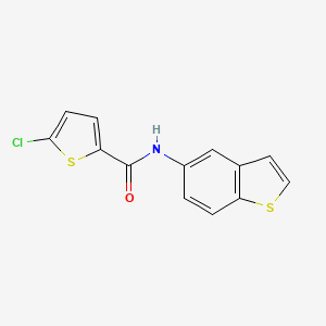 molecular formula C13H8ClNOS2 B2561350 N-(1-benzothiophen-5-yl)-5-chlorothiophene-2-carboxamide CAS No. 477539-72-3