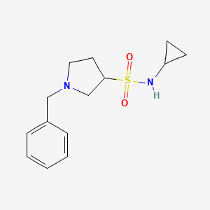 molecular formula C14H20N2O2S B2561360 1-benzyl-N-cyclopropylpyrrolidine-3-sulfonamide CAS No. 1423033-20-8