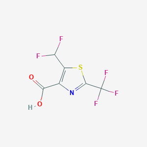 5-(Difluoromethyl)-2-(trifluoromethyl)-1,3-thiazole-4-carboxylic acid