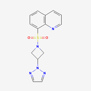 8-[3-(Triazol-2-yl)azetidin-1-yl]sulfonylquinoline