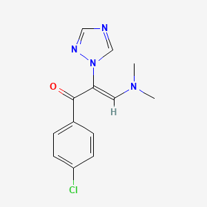 1-(4-chlorophenyl)-3-(dimethylamino)-2-(1H-1,2,4-triazol-1-yl)-2-propen-1-one