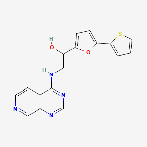 2-(Pyrido[3,4-d]pyrimidin-4-ylamino)-1-(5-thiophen-2-ylfuran-2-yl)ethanol